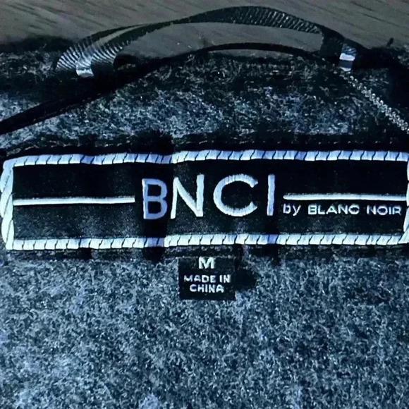 bnci by blanc noir Wool Jacket Medium Warm Winter Office Chic Timeless Soft Cozy - Picture 3 of 4